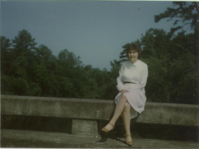 Posing on Black Creek bridge