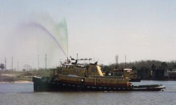 Fireboat and colors