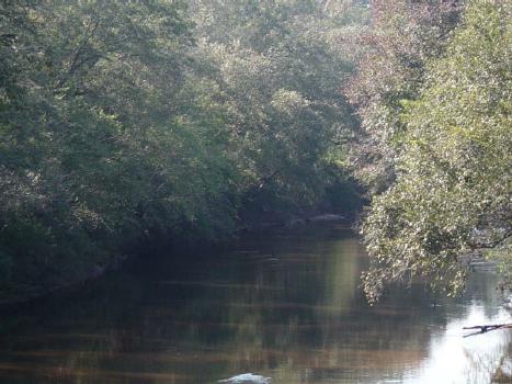 Black Creek looking south from Fairley Bridge Landing